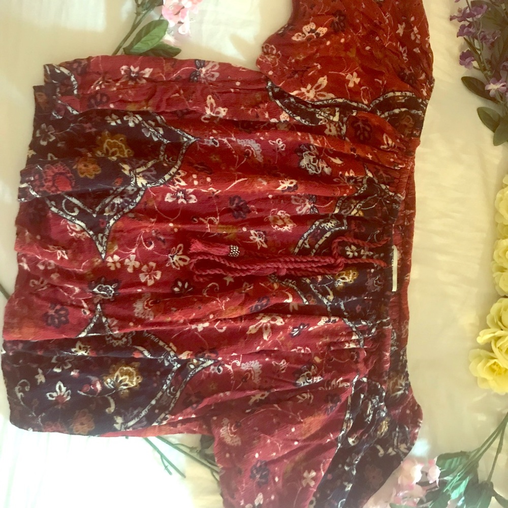 American Eagle off-the-shoulder boho top